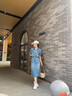 AEMAPE新款短袖連衣裙女夏季時尚舒適女裝休閑顯瘦中長款減齡牛仔裙子 圖片色 L 建議105-115斤 曬單實拍圖