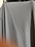 皮爾卡丹（pierre cardin）加肥加大男T恤夏季寬松大碼圓領(lǐng)冰絲短袖薄款潮胖子涼感條紋上衣 綠色 4XL 曬單實拍圖