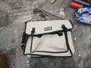 戴師傅電工專(zhuān)用帆布包多功能維修耐磨工具包加厚單肩斜挎包 DSF-016白大 曬單實(shí)拍圖