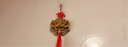 純黃銅獅子咬劍八卦鏡凸鏡家居掛件大門(mén)虎頭牌獸頭睚眥獅咬劍擺件 小號：對角直徑11cm 純銅獅咬劍掛牌 曬單實(shí)拍圖