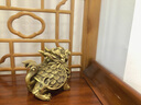 純黃銅擺件神獸龍龜擺件富甲龍龜動物家居辦公室避水金屬擺件 富甲龍龜-精工6寸 長15cm寬10cm 曬單實拍圖