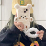 鹿途者 DEERWALK秋冬ins毛絨卡通小熊適用iphone16promax手機殼毛茸茸蘋(píng)果15小眾可愛(ài)12pro女款11防摔16全包保護套 卡通小熊毛絨殼-白色 iPhone 15 曬單實(shí)拍圖