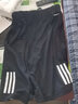 阿迪達斯 （adidas）短褲男 25夏季運動(dòng)褲快干籃球訓練舒適透氣休閑褲冰絲褲五分褲男 速干透氣/黑色簡(jiǎn)約/拉鏈口袋 XS 170 曬單實(shí)拍圖