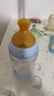 NUK德國嬰兒新生奶瓶寬口徑防脹氣奶嘴氣玻璃奶瓶120/240ML 240ML藍色06M乳膠奶嘴 原包裝拆封后不可退換貨（接受再 曬單實(shí)拍圖