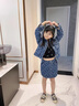 mlgt kids童裝兒童套裝2025春秋新款女童牛仔裙兒寶寶牛仔外套兩件套 藍(lán)色套裝 100 cm適合95cm 曬單實(shí)拍圖
