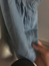 FSHE窄版牛仔褲女闊腿夏薄款2025新款松緊高腰垂感遮胯顯瘦直筒褲女 36910藍色款 高品質 常規(guī) XL 建議110-125斤 曬單實拍圖