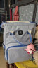 十月结晶妈咪包上班旅行双肩包多功能大容量母婴包时尚手提背包 影青灰30L 实拍图