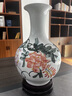 收藏天下景德鎮(zhèn)陶瓷器手繪青花花瓶辦公室家居客廳酒柜玄關(guān)博古架擺件禮品 賞瓶《紫氣東來(lái)》+底座 曬單實(shí)拍圖