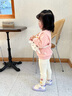 幼歌（YOUGE）嬰幼兒立體小羊連帽加絨外套親膚舒適毛絨拼接褲腳子潮 米白色挎包 F 曬單實拍圖