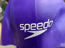 速比濤（Speedo）硅膠防水冠軍同款泳帽護發(fā)抗氯不勒頭耐用加厚專(zhuān)業(yè)比賽競速游泳帽 紫色（菲爾普斯奪金用） 曬單實(shí)拍圖