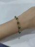 慶怡金鑲玉黃金手鏈女 999足金和田碧玉轉運珠手串 送媽媽母親節禮物 曬單實(shí)拍圖