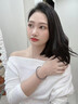 中國黃金（CHINA GOLD）玉手鐲女紫氣東來(lái)帝王紫玉髓瑪瑙叮當鐲七夕情人節禮物送女朋友 九紫離火玉髓手鐲【紀念品】 54mm 手圍54-55 鐲寬約4mm 曬單實(shí)拍圖