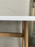 费林斯曼餐桌椅组合家用小户型桌子饭桌仿实木快餐公寓出租房餐厅北欧简约  60*120暖白色【单桌】加固款 140cm /120cm（实际见图片说明） 实拍图