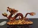 莫尼森  MOREISAN黃銅龍擺件工藝品龍行天下生肖龍客廳辦公商務(wù)擺設(shè)裝飾品開(kāi)業(yè)禮品 小號(hào)龍行天下延禧紅29*7*15 曬單實(shí)拍圖
