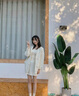 妙奕嘉針織春季連衣裙裙子女裝長(zhǎng)袖2025春裝新款小個(gè)子黑色遮肚子穿搭 v領(lǐng)針織連衣短裙【杏色】 均碼 【建議75-120斤】 曬單實(shí)拍圖