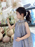 G.DUCKKIDS小黃鴨女童連衣裙夏裝兒童背心裙子中大童網(wǎng)紗公主裙女孩星空長裙 白色 110 尺碼4~5歲【100-110cm】 曬單實拍圖