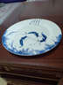 煜乾盤(pán)子餐盤(pán)菜盤(pán)家用中式青花陶瓷景德鎮骨瓷年年有余釉中彩飯盤(pán)餐具 10英寸平盤(pán) 曬單實(shí)拍圖