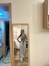 CTOX白灰色條紋運動褲女春秋款大碼闊腿直筒束腳休閑梨型身材寬松衛(wèi)褲 灰白色 長褲 M 【90-105斤】 曬單實拍圖