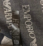 阿瑪尼（ARMANI）Emporio Armani 阿瑪尼男士時(shí)尚經(jīng)典字母LOGO圍巾父親節禮物 灰色 曬單實(shí)拍圖