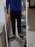 啄木鳥休閑褲男夏季新款百搭修身直筒九分褲男顯瘦寬松男士西褲闊腿褲男 882黑色九分褲 L （30 建議100-120斤） 曬單實(shí)拍圖