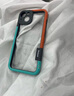 鋒浦（FEENGGUU）夏天透氣散熱iPhone14Promax手機邊框殼蘋果13硅膠12Pro新款15plus創(chuàng)意簡約蘋果15邊框16手機殼 橙+藍鏡頭全包拼色邊框 iPhone 13 曬單實拍圖
