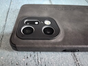 宋兵甲（ZOBIG） OPPO FindX5Pro手機(jī)殼防摔 鏡頭全包保護(hù)殼 復(fù)古皮紋 防汗防滑 OPPO Find X5Pro【帶鏡頭保護(hù)】淺雅黑 曬單實(shí)拍圖