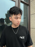 BROSWAY歐美時(shí)尚雙色之環(huán)項(xiàng)鏈男鈦鋼輕奢小眾輕奢飾品生日送男友禮物 BRR06鏈長(zhǎng)520+30粗3.0mm雙色銀黑 曬單實(shí)拍圖