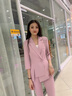 晨芙時(shí)尚西裝外套女夏季七分袖職業(yè)西服套裝氣質(zhì)名媛主持人正裝工作服 單件白色外套 XL 建議110-120斤 曬單實(shí)拍圖