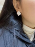 沐嫣方形耳釘女韓國新款潮輕奢高級感禮物輕奢氣質(zhì)小眾設(shè)計感耳飾 金色方塊耳釘 曬單實拍圖