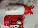 杯具熊（BEDDYBEAR） 保溫杯圣誕禮物兒童吸管杯幼兒園寶寶小學(xué)生316不銹鋼水杯 大臉鹿圣誕600ml 曬單實(shí)拍圖