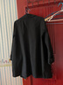 皮爾卡丹（pierre cardin）23年新款洗水棉風(fēng)衣女中長(cháng)款秋裝韓版寬松大衣春秋休閑純色風(fēng)衣外 黑色 純棉 XL 建議125--135斤 曬單實(shí)拍圖