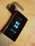 適用于fitbit charge 3智能表帶腕帶 charge3手環(huán)3D鉆石紋 防水硅膠橡膠表帶 灰色 23mm 曬單實(shí)拍圖