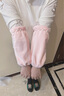 XINBUCKS長(cháng)款袖套女秋冬羽絨服外套防污袖筒學(xué)生學(xué)習毛絨套袖工作護袖頭 粉色珍珠款（中長(cháng)27*18CM） 曬單實(shí)拍圖
