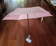 MAMORU雨伞太阳伞防紫外线遮阳伞三折防晒碳纤超轻晴雨伞日本进口粉色 实拍图