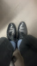 奥康（Aokang）皮鞋男英伦风男鞋系带商务正装鞋男士低帮鞋子 黑色38码 实拍图