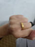 中國(guó)黃金（CHINA GOLD）黃金戒指男士素圈寬面實(shí)心戒指女結(jié)婚訂婚情侶對(duì)戒送老公對(duì)象禮物 【12圈口】約4.5g 曬單實(shí)拍圖
