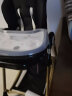POUCH欧式宝宝餐椅婴幼儿童多功能餐车桌椅吃饭辅食餐座椅子可折叠 K05天使黑金色 实拍图
