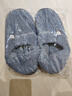 韻優(yōu)利（yunyouli）男士棉拖鞋男秋冬季包跟室內(nèi)家用厚底保暖家居毛毛棉鞋冬天 小熊灰色 42 -4342-43(適合41-42腳) 曬單實拍圖