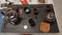 簡(jiǎn)約現代烏金石合成工藝茶盤(pán)圓形窗花家用客廳茶具套裝石頭大茶臺 長(cháng)120-寬40CM【蓮花款】+桶 曬單實(shí)拍圖