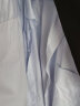 杉杉格子短袖衬衫男夏季新款商务休闲中年蓝格子短袖衬衣男 TRT4450短袖 40 实拍图