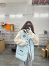 DXOT2025灰色連帽毛衣開(kāi)衫外套女秋冬季韓系穿搭oversize慵懶風(fēng)針織衫 灰色 M 建議95-110斤 曬單實(shí)拍圖