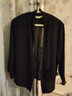tromlfz薄款小西裝外套新款夏季雪紡開(kāi)衫短款披肩空調衫配外搭 黑色 XL 【建議 115-130 斤內】 曬單實(shí)拍圖