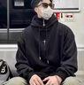 艾漫登高領(lǐng)沖鋒衛衣男春秋冬季新款i人社恐忍者機能瀾同款中山即墨 黑色（拉鏈衛衣） XL 115-140優(yōu)先發(fā)貨 曬單實(shí)拍圖