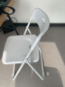 星恺 椅子 折叠椅凳子餐椅办公椅子靠背电脑椅子宿舍大学生3017全白 实拍图