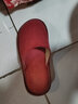 一雙穿三年無異味防滑男女春秋冬季家用布藝拖鞋居家室內(nèi)防滑地板厚底家居情侶四季棉拖防臭款 酒紅色 27適合38-39碼 曬單實(shí)拍圖
