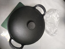 小幸福鑄鐵（KITCHEN LITTLE HAPPINESS KITCHEN）小幸福加厚鑄鐵元寶鍋氮化鐵鍋家用煲仔飯微壓鍋無涂層燉鍋 免開鍋29cm元寶鍋+鐵蓋+麻繩 29cm 曬單實(shí)拍圖