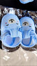 久愛(ài)久嬰兒學(xué)步鞋新生兒布底寶寶步前鞋3-6-12個(gè)月薄款透氣室內棉鞋 開(kāi)心熊藍色 （布底不能室外穿） 14 碼內長(cháng)12cm 曬單實(shí)拍圖