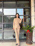 晨芙職業(yè)裝西裝套裝女長(cháng)袖氣質(zhì)女神范西服外套主持人正裝美容院工作服 單件卡其色外套 XL 建議110-120斤 曬單實(shí)拍圖