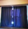 金蝉现代简约日式成品窗帘布客厅卧室全遮光窗帘挂钩式星蓝色 150*200 实拍图