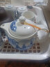 融誠茶具大號雙層茶壺 單個陶瓷泡茶壺青花功夫茶具沖茶器 雙層【茶壺】好山好水 曬單實拍圖